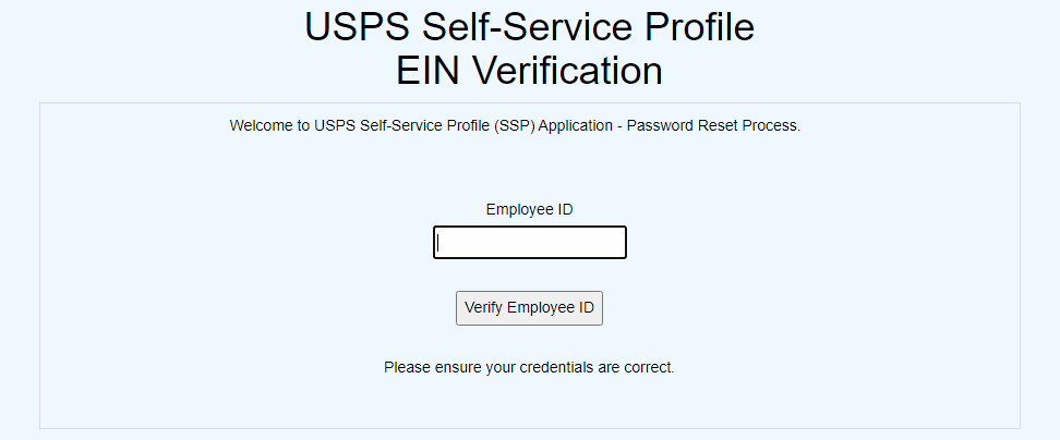 setup self service profile at usps liteblue portal